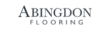 Logo showing the word ABINGDON in large blue serif type, with FLOORING in smaller blue uppercase letters underneath.